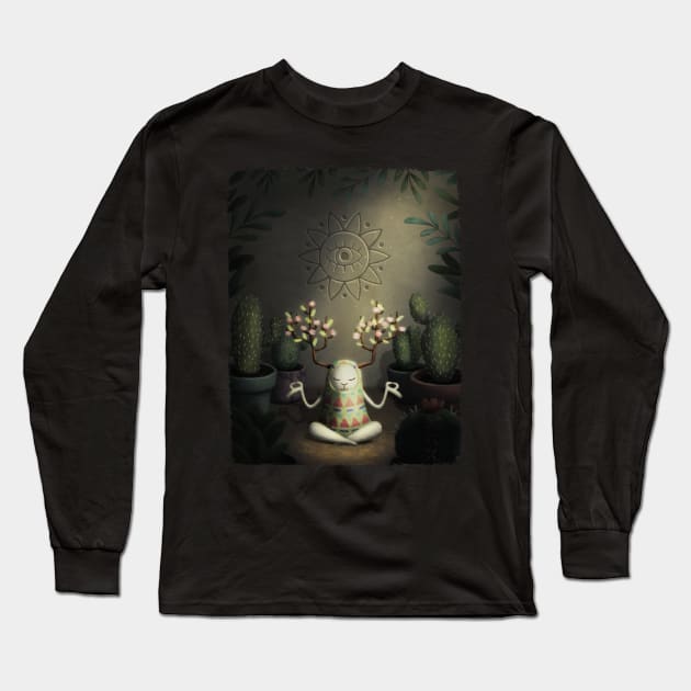 Surreal cactus garden Long Sleeve T-Shirt by Laura_Nagel